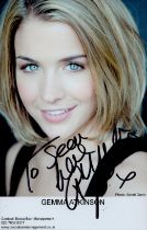 Gemma Atkinson signed colour photo 5.5x3.5 Inch. Dedicated. Is an English radio presenter and former