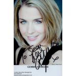 Gemma Atkinson signed colour photo 5.5x3.5 Inch. Dedicated. Is an English radio presenter and former