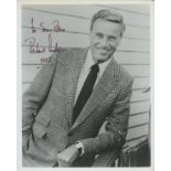 Richard Anderson signed 10x8 inch black and white photo dedicated. Good Condition Est