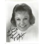 June Allyson signed 10x8 inch black and white photo dedicated. Good Condition Est