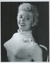 Vera Day signed 10x8 inch black and white photo. Good Condition Est
