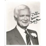 Buddy Ebsen signed 10x8 inch black and white photo dedicated. Good Condition Est