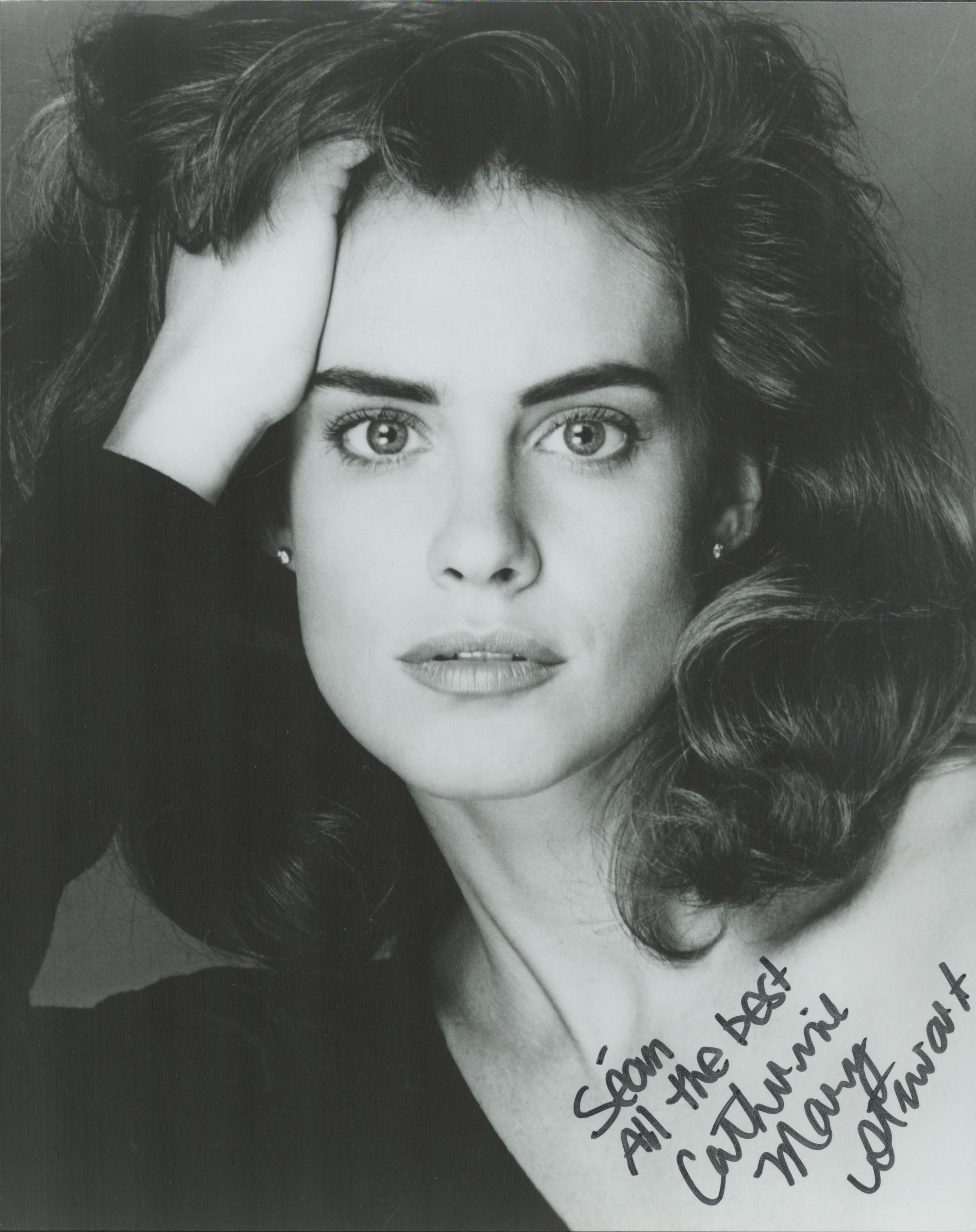 Catherine Mary Stewart signed 10x8 inch black and white photo dedicated. Good Condition Est