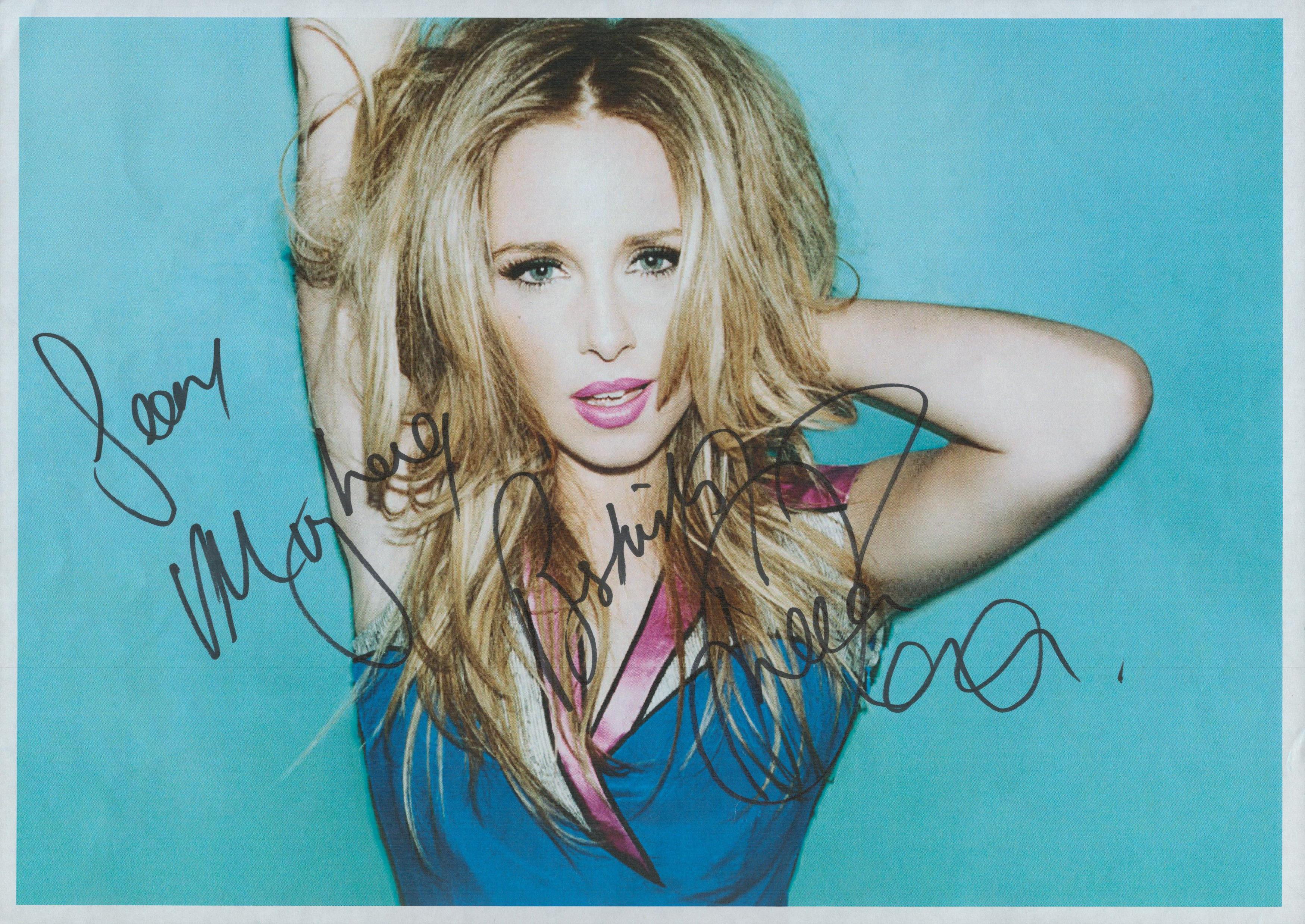 Diana Vickers signed 12x8 inch colour magazine photo dedicated. Good Condition Est