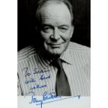 Tony Britton signed black & white photo 6x4 Inch. Dedicated. Was an English actor. He appeared in