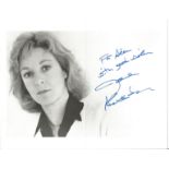 Jane Alexander signed 10x8 inch black and white photo dedicated. Good Condition Est