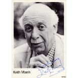 Keith Marsh signed 8x6 inch approx black and white promo photo. Good Condition Est.