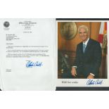 Charlie Crist Jr. signed colour photo 10x8 Inch plus TLS Thank you Letter Dedicated. Is an