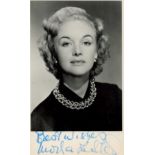 Moria Lister signed black & white photo 5.5x3.5 Inch. Was a South African-British film, stage and