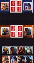 Star Wars Stamp Collection, includes 20 first class stamps 12 1st class stamps with Star wars