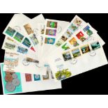 FDC New Zealand Post Office collection includes Rivers 1981, Family Life Issue 1981, 1980 Definitive