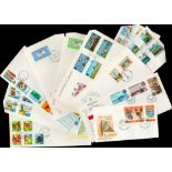 FDC New Zealand Post Office collection includes 1983 Cats Health Issue, 1970 Twenty-Fifth
