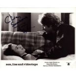 James Spader signed 10x8 inch black and white lobby card. DEDICATED. Good Condition Est.