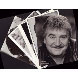 Entertainment Collection of 5 signed photos including legendary names of Peter Adamson, Oliver Platt
