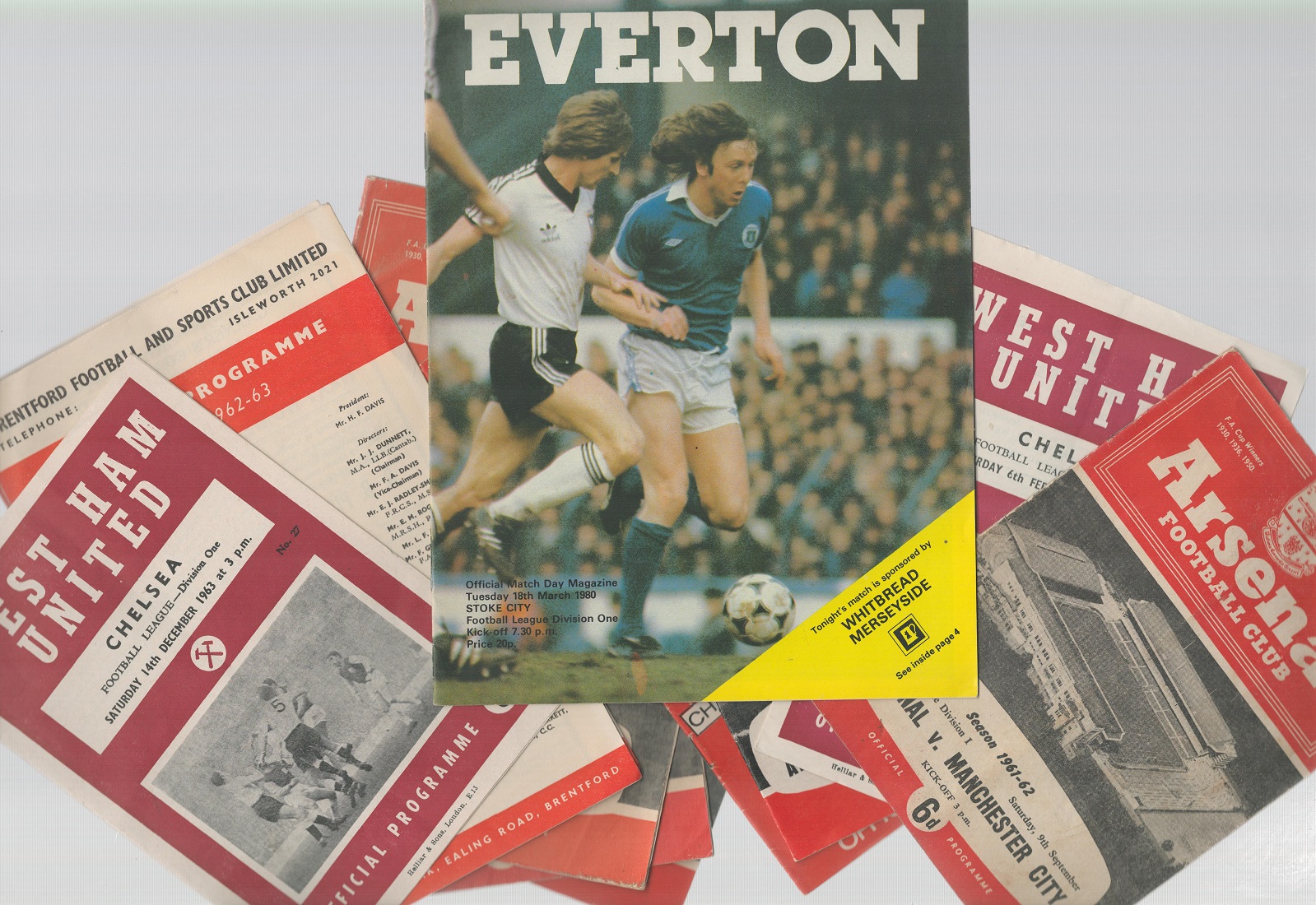 Official vintage Match Day programme collection of approx 10 programmes from various clubs around