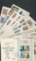 First Day Cover collection, includes 90th Birthday HM Queen Mother 1990, Centenary of the death of