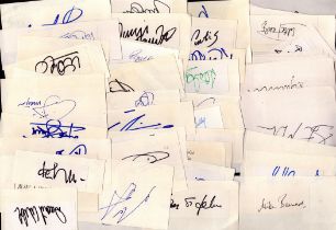 Sport Collection - Approx 50 signed cards of legendary names including Robbie Keane, Viv Anderson,