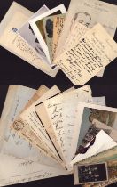 Vintage letter, card, postcard and telegram collection of 20 ALS from the late 1800s to early 1900s.