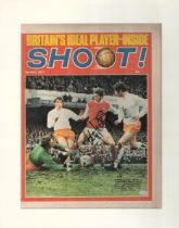 Charlie George signed 15x12 inch overall mounted colour Goal magazine cover photo.