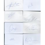 New Zealand cricket collection 10, signed 5x3 inch white cards great names include Kane