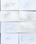 New Zealand cricket collection 10, signed 5x3 inch white cards great names include Kane