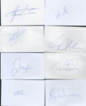 New Zealand cricket collection 10, signed 5x3 inch white cards great names include Kane