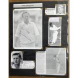 Cricket Legends 20x14 inch mounted signature piece includes 4 signed black and white photos from