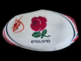 Manu Tuilagi signed full-size rugby ball. Make of ball Kooga.