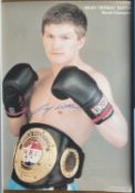 Ricky Hatton signed 27x20 inch colour photo. Rolled.