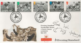 Ken Bates signed Evening Standard Football Legends FDC Triple PM Evening Standard Wembley 14 May