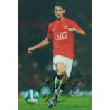 Football Chris Eagles signed 12x8 inch colour photo pictured while playing for Manchester United.