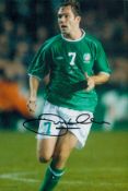 Football Jason McAteer signed 12x8 inch colour photo pictured in action for the Republic of