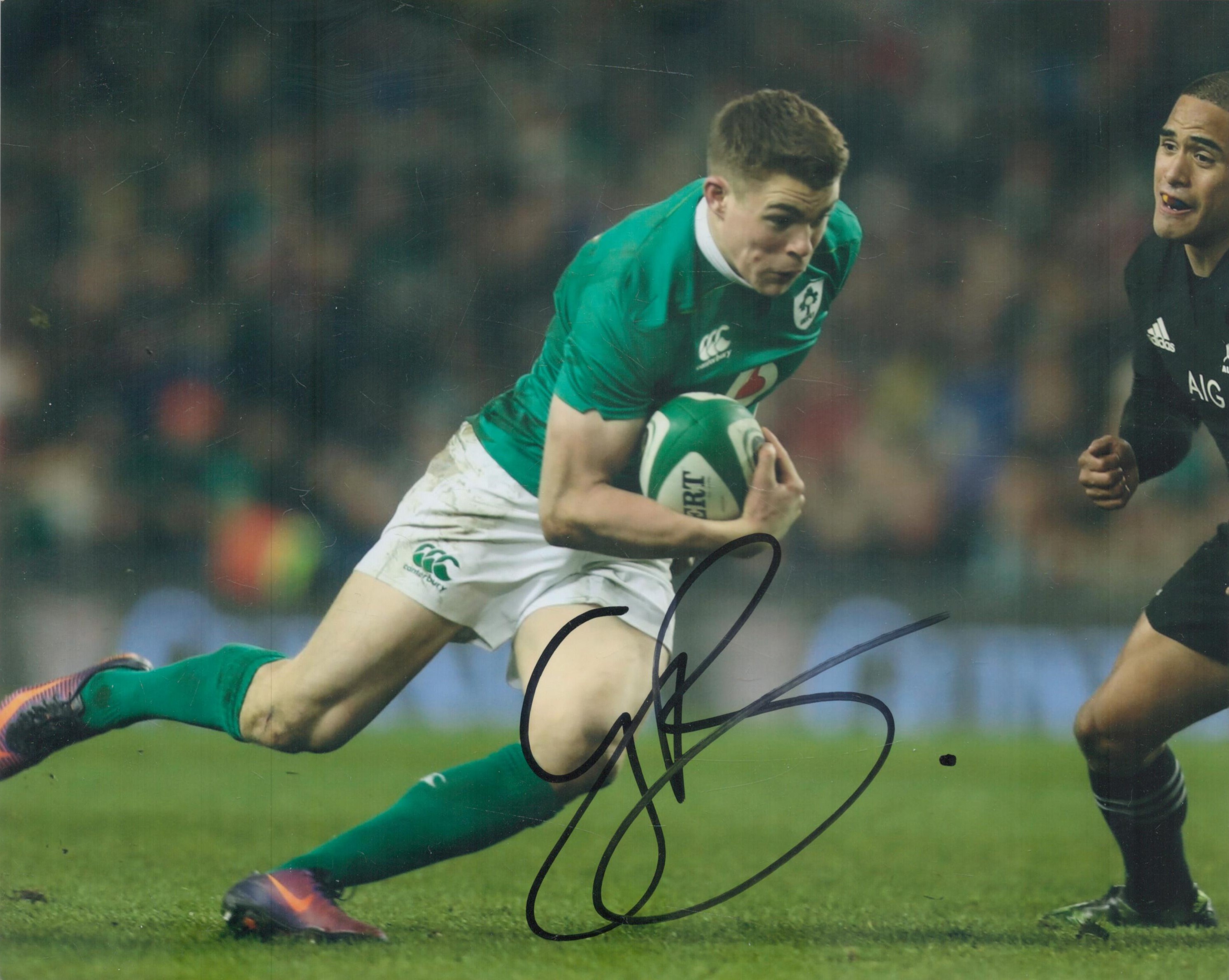 Ireland Rugby Union Collection includes assorted signed photo and white cards from great names - Image 2 of 2