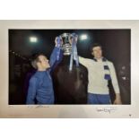 Chelsea – Cup Kings - Peter Osgood & Ron Harris signed 1970 print This superb of memorabilia pays