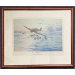 Roland Beaumont and Robert Taylor Signed 24x20 inch Colour Print Titled Typhoon Attack. Signed in