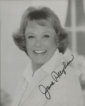 June Allyson signed 10x8 inch black and white photo. Good Condition. All autographs come with a