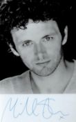 Michael Sheen signed Black and White Photo 5.5x3.5 Inch. Is a Welsh actor. After training at