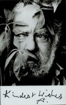 Freddie Jones Initialled Black and White Photo 5.5x3.5 Inch. Was an English actor who had an