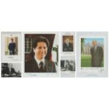 President 6 x Collection of Colour and Black and White Photos Signed signatures such as Felipe of