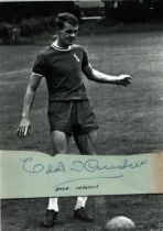 Eddie Mccreadie Signed Vintage Cut Page With Chelsea Photo. Good Condition. All autographs come with