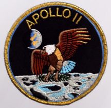 Apollo 11 embroidery patch. Good Condition. All autographs come with a Certificate of