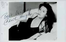 Cherie Lunghi signed Black and White Photo 5.5x3.5 Inch. Is an English film, television, theatre