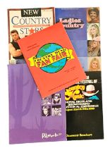 5 x Collection of Country Music Brochure signed Programmes signatures such as Roy Drusky, Skeeter