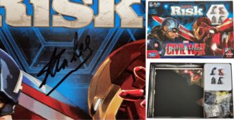 Stan Lee signed Risk Marvel Captain America Avengers Civil War Board Game 2015 by Hasbro.