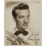 Harry James signed Vintage Black and White Photo 10x8 Inch. Was an American musician who is best