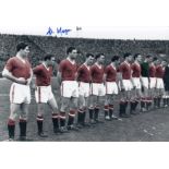 Football Autographed KENNY MORGANS 12 x 8 Photo : Colz, depicting Manchester United's Busby Babes