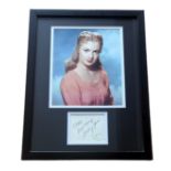 Shirley Jones colour photo mounted signed and framed with signature below photo. Measures 13"x17"