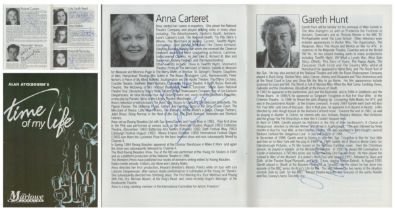 Multi signed Anna Carteret, Gareth Hunt, Roland Curram, Alexander Hanson, Julia Sarah Reed, Toby