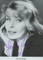 Senta Berger signed Promo. Black and White Photo Approx. 6x4 Inch. Is an Austrian-German actress.