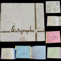 1960/70's sport autograph book. Rangers FC 1964, Maurice Hope, John Conteh, Mickey Duff, Ian Archer,